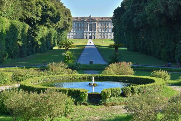 The gardens of the royal palace of Caserta, built in the 18th century.